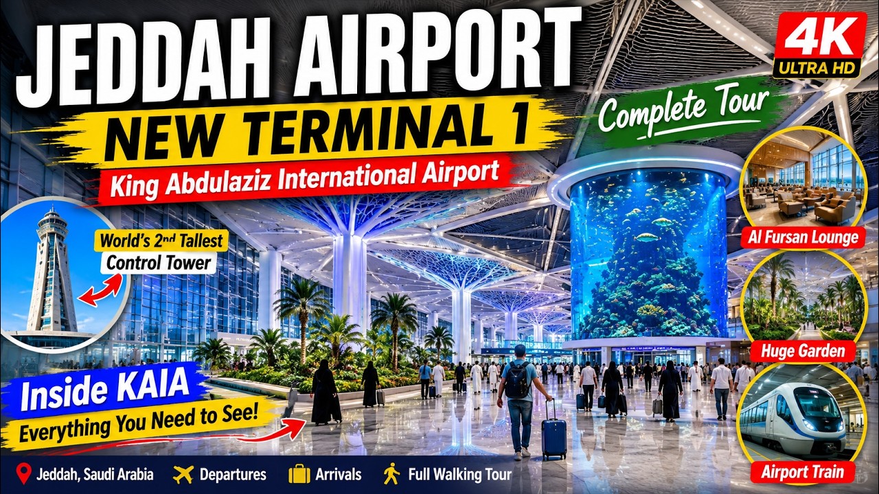 Jeddah Airport New Terminal | Inside King Abdulaziz International Airport | Stunning KAIA Tour [4K]