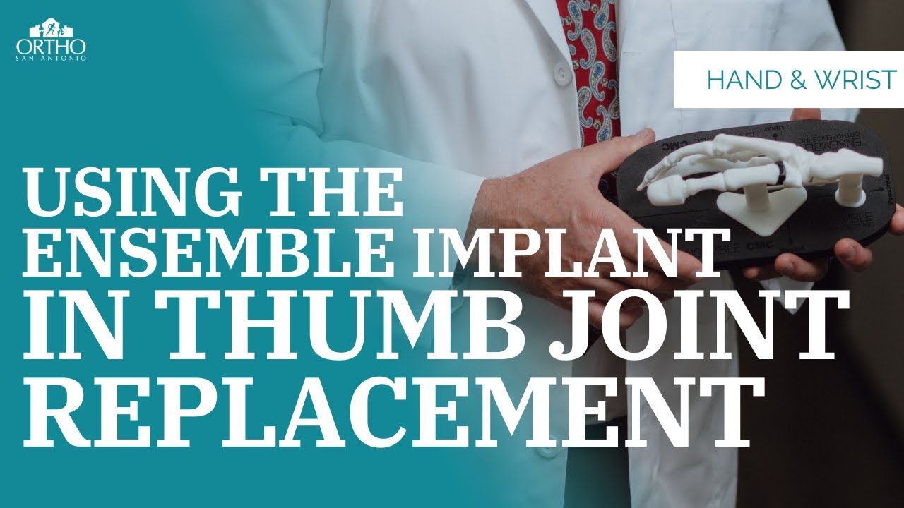 Thumb Joint Replacement | Using The Ensemble CMC&trade; Implant #jointreplacement