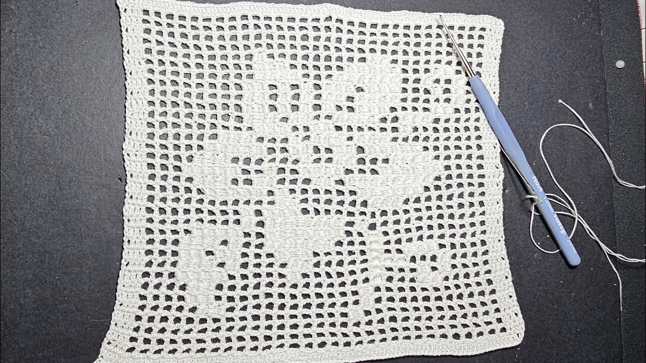 BORDADO EN CROCHET paso a paso 💕💕