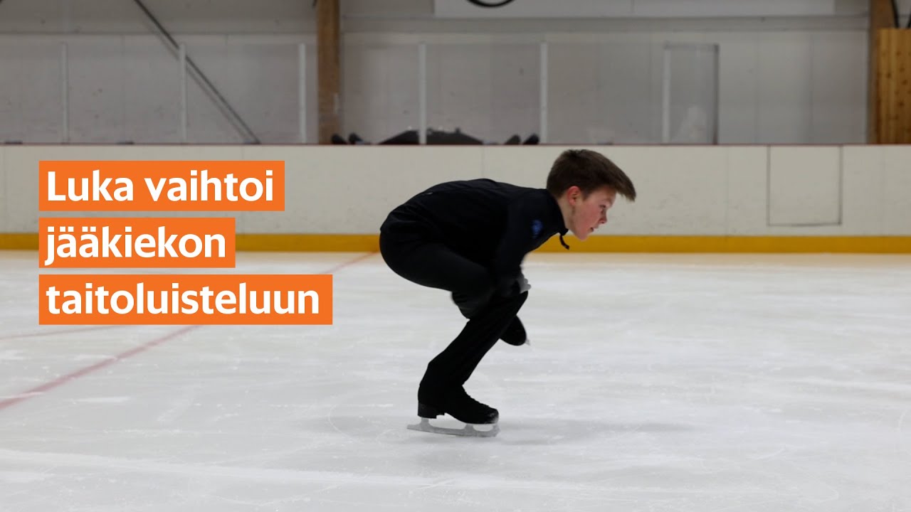 Luka vaihtoi jääkiekon taitoluisteluun
