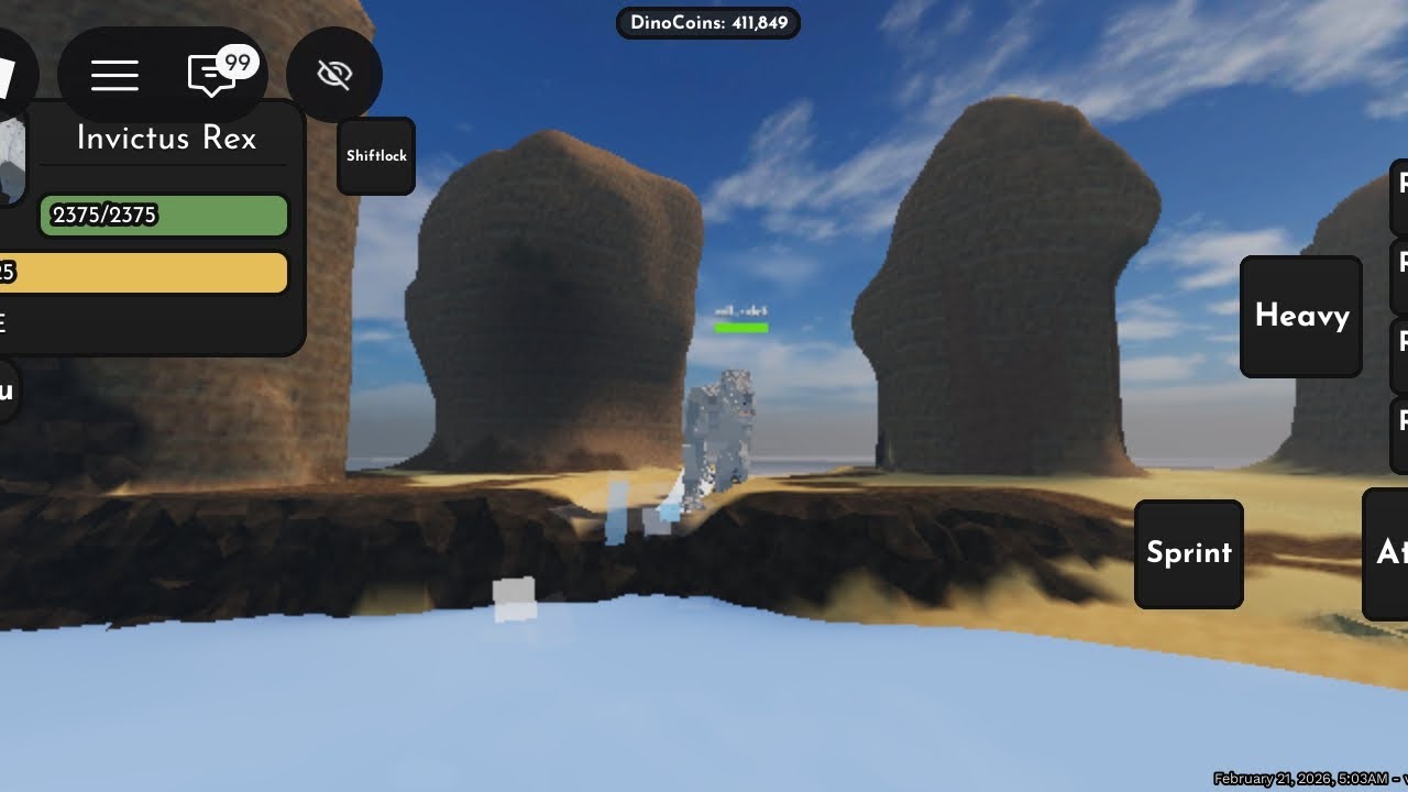 I just found the unreleased desert map section in jurassic blocky!? Jurassic blocky-Roblox