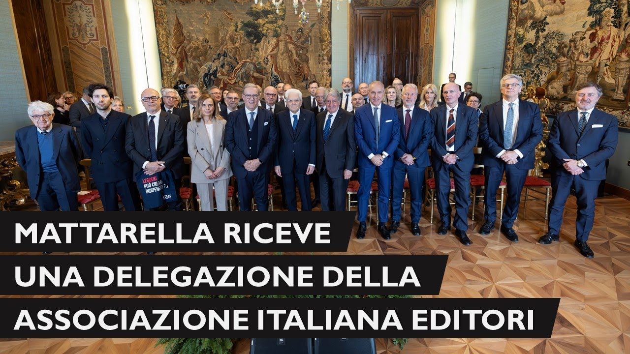 Mattarella riceve l'Associazione Italiana Editori