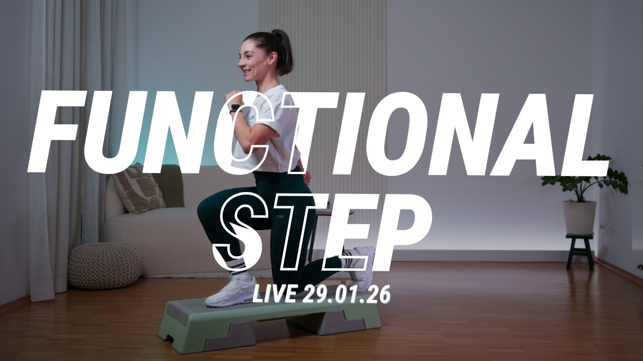 Functional Step | Step Aerobic Workout | Koordination Beweglichkeit Kraft und Cardio