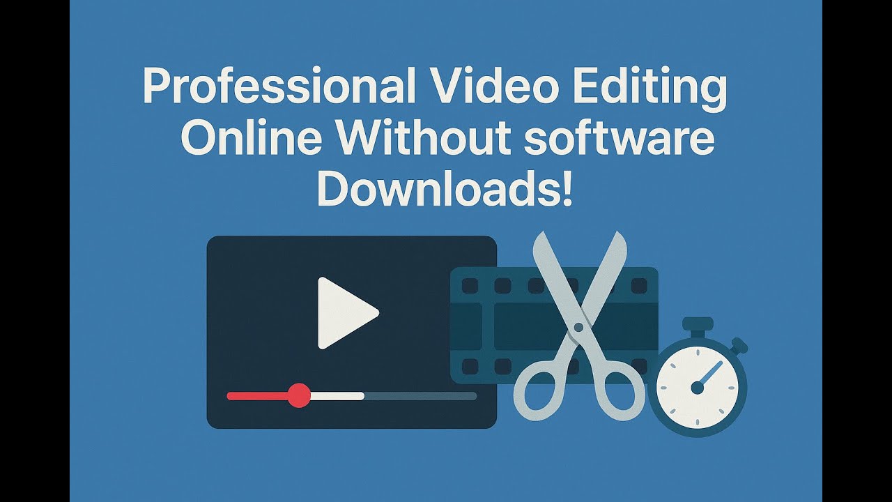 مونتاج احترافي لفيديوهاتك أونلاين بدون تحميل برامج ! ⏱️