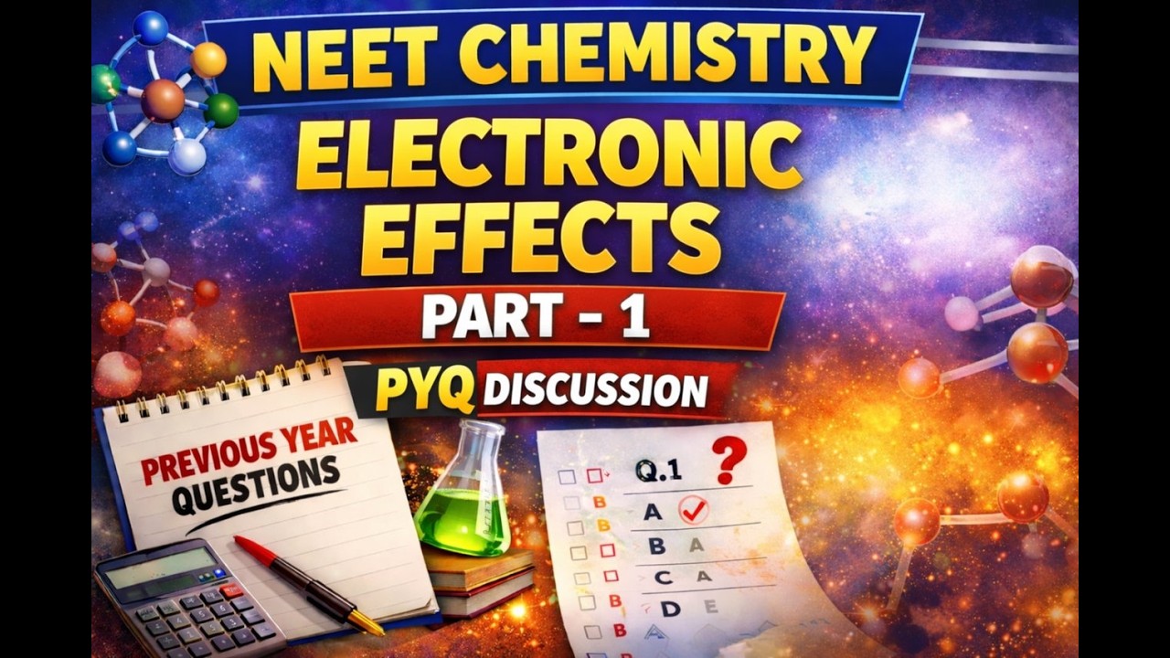Electronic Effects Part 1 | NEET Chemistry PYQ Discussion 💥