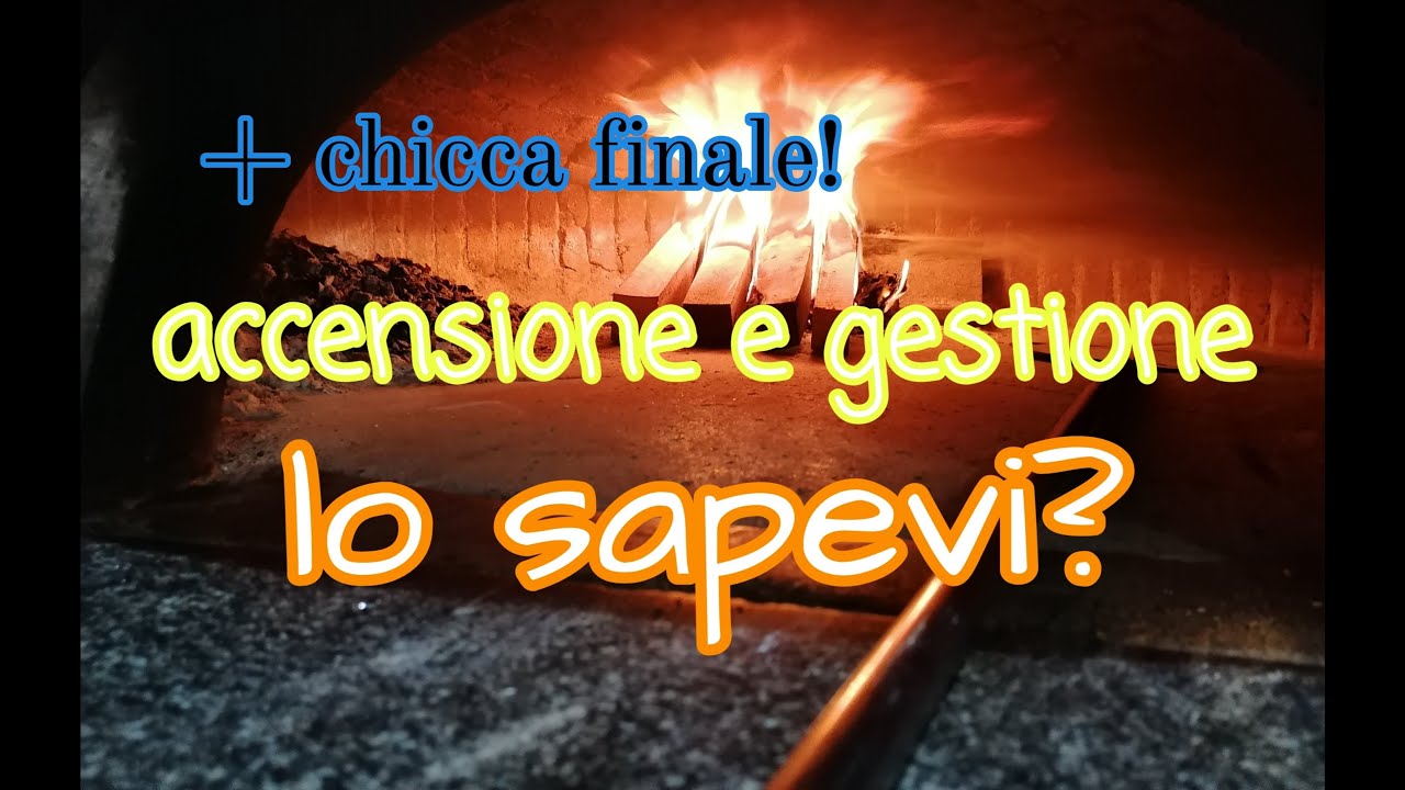 Accensione e gestione FORNO A LEGNA + piccolo trucco