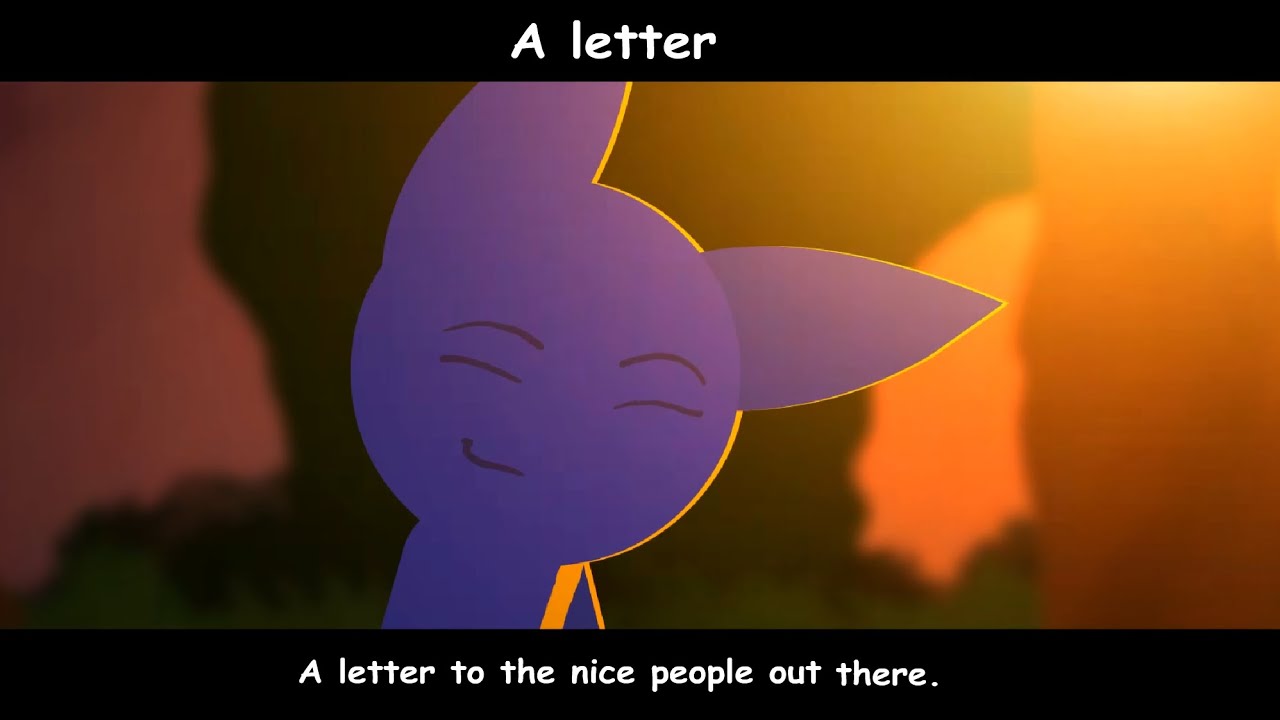 A letter to the nice people out there...