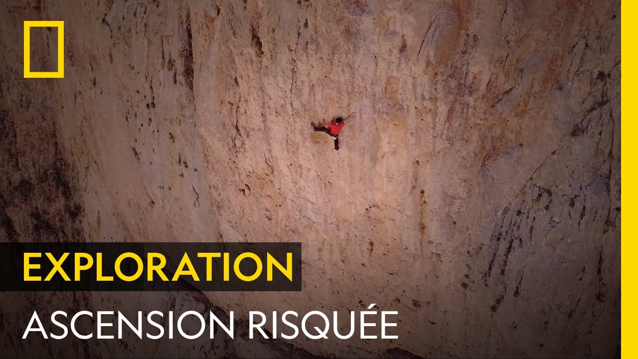 Ce grimpeur escalade en solo intégral un relief de 600 mètres