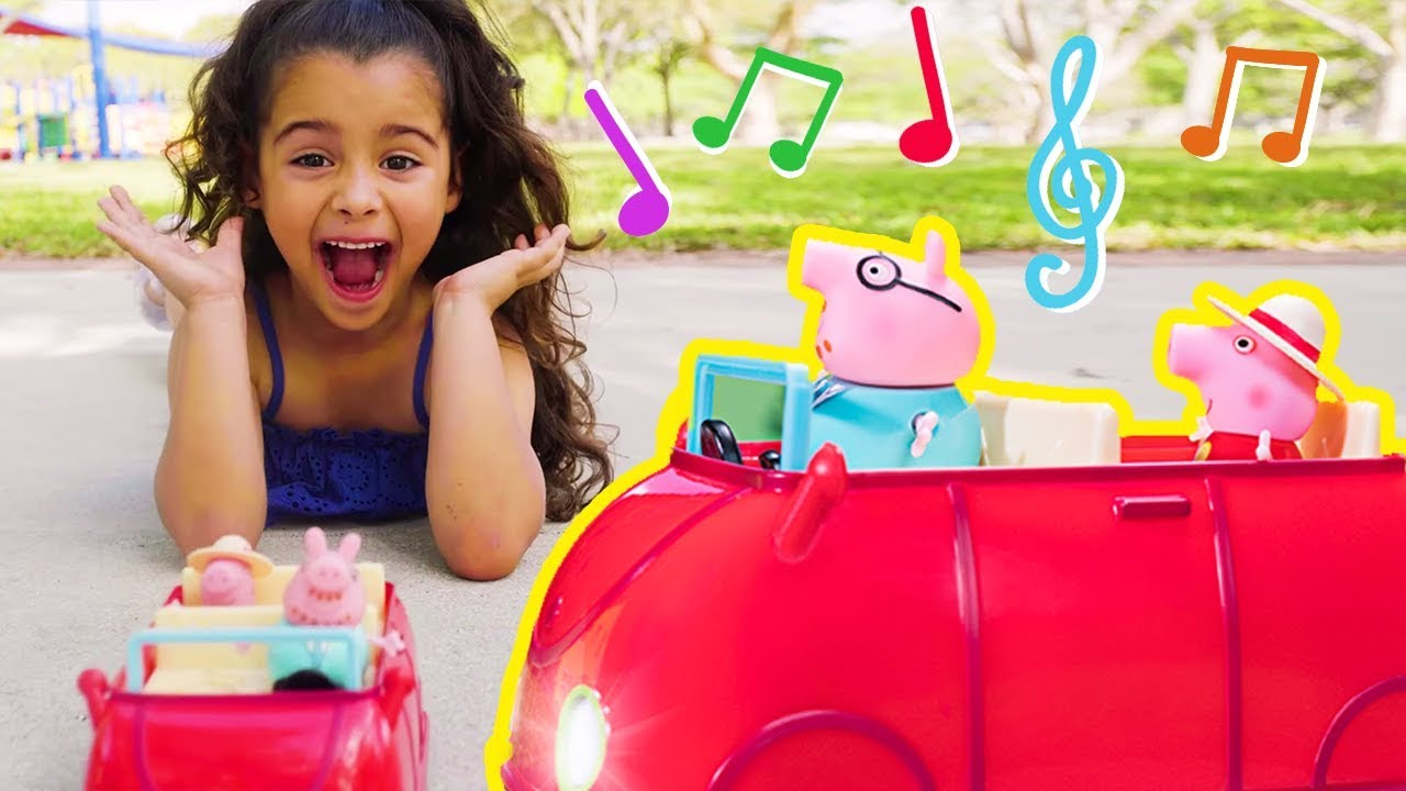 Peppa Pig Toys 📣 Peppa Pig Lights and Sounds Family Fun Car 💡  Peppa Pig Red Car NEW!