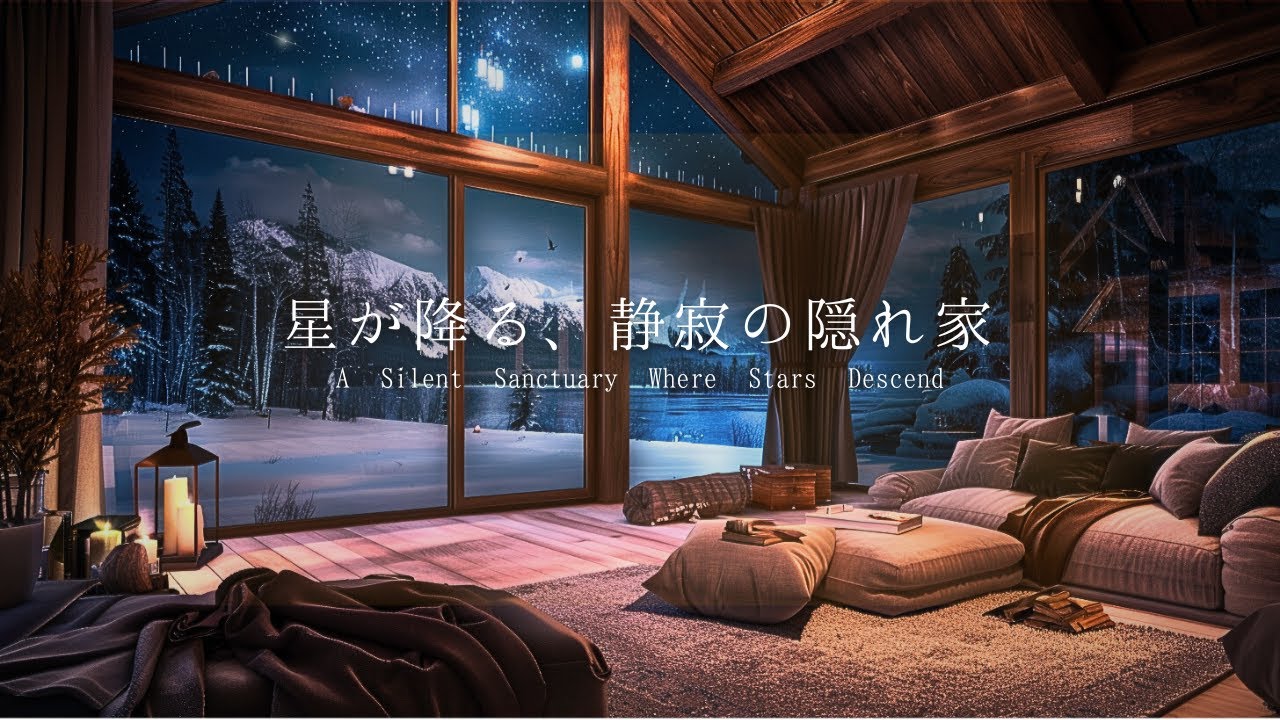 【睡眠用ピアノBGM】星が降る、静寂の隠れ家｜自律神経を整える｜究極の安眠音楽｜脳疲労をリセット｜癒やしBGM｜A Silent Sanctuary Where Stars Descend