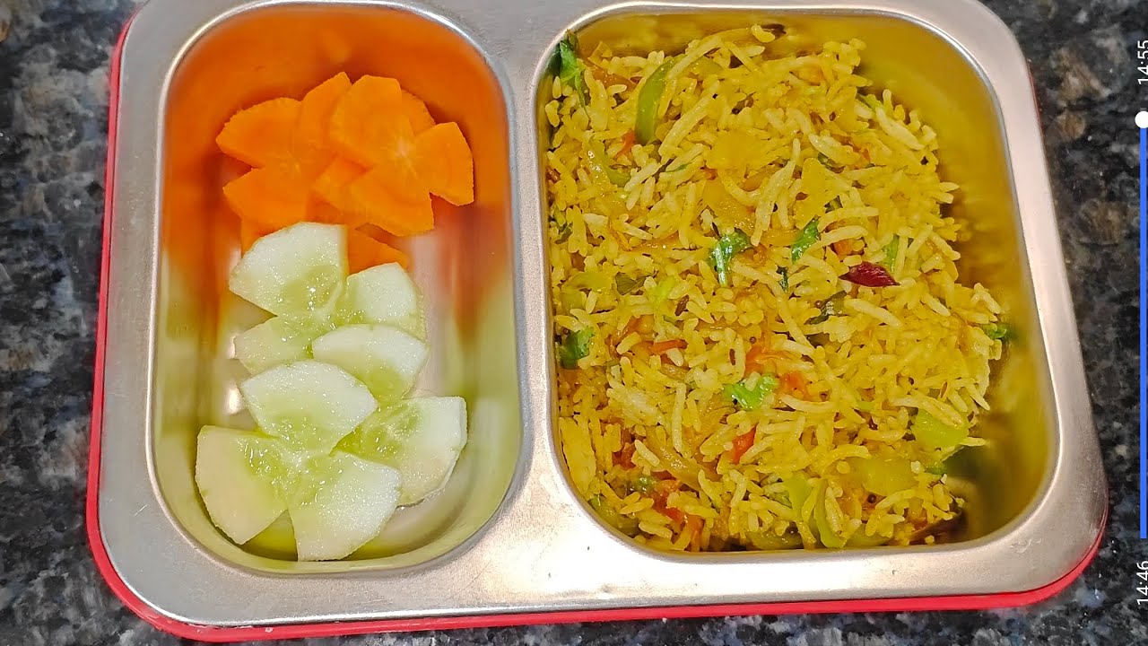 Day 24/30 lunchbox recipe capsicumrice ll #trendinglunchrecipes ll #lunchboxideas 