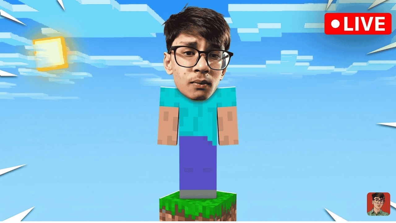 🔴 SURVIVING ON ONE BLOCK! | Minecraft One Block Survival LIVE