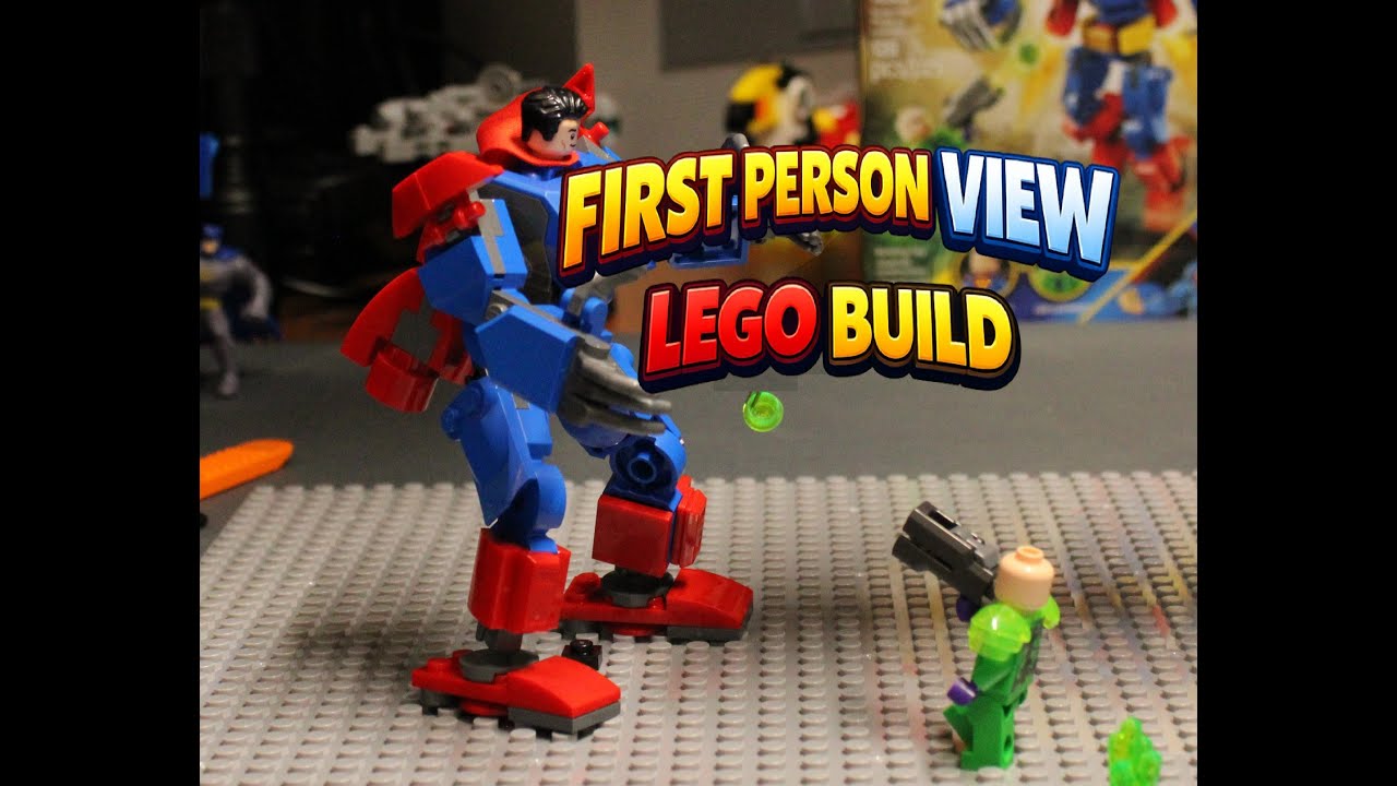 POV LEGO Superman Mech Build (Set 76302) | First-Person Build Experience