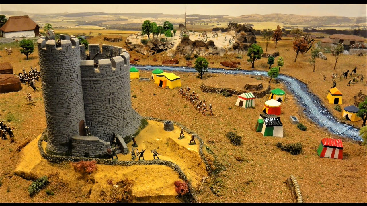 The Castle Keep - 1/72 Medieval Diorama - The Normans vs. Saxons