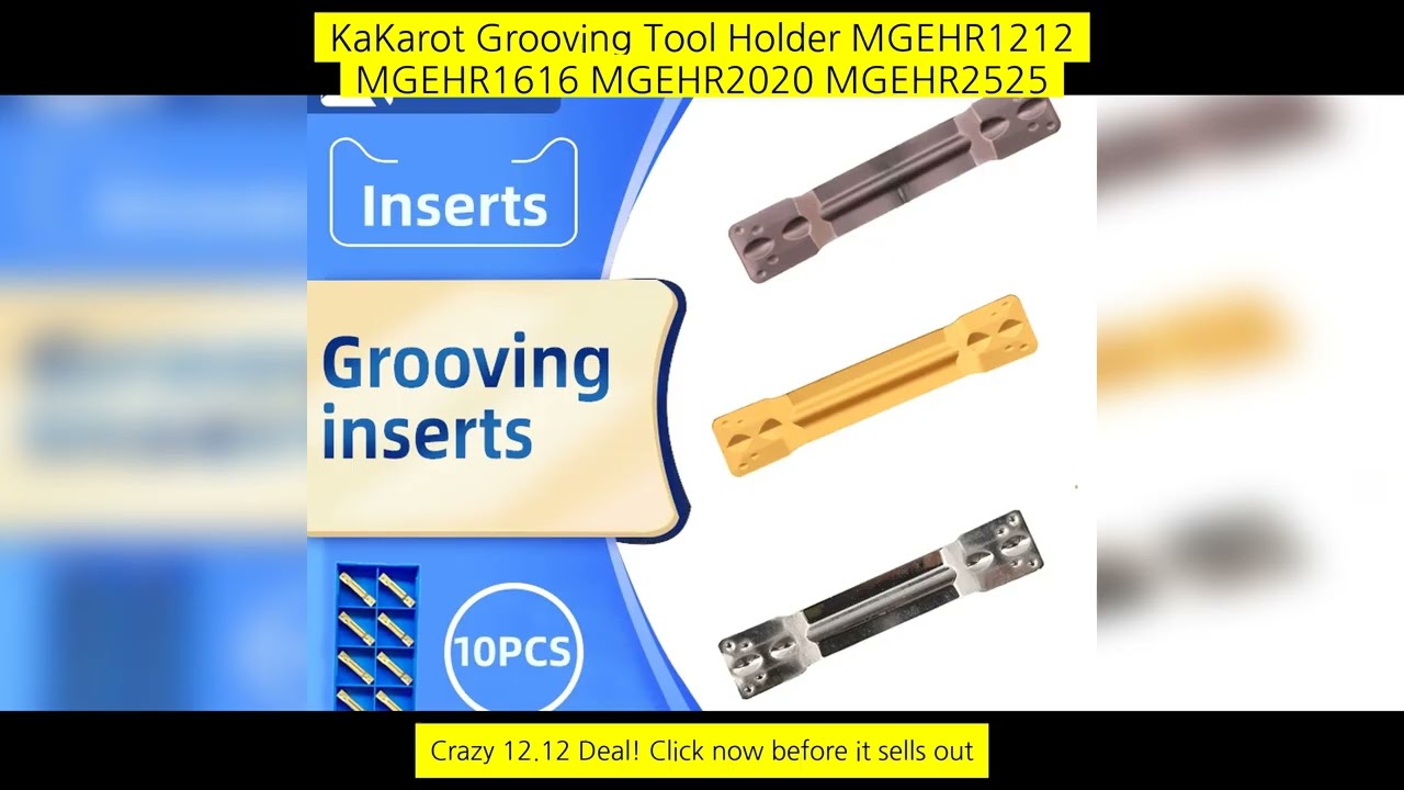 Kakarot Grooving Tool Holder Mgehr1212 Mgehr1616 Mgehr2020 Mgehr2525 Carbide