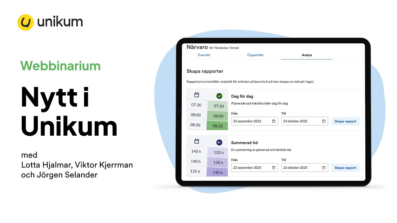 Nytt i Unikum – november 2025