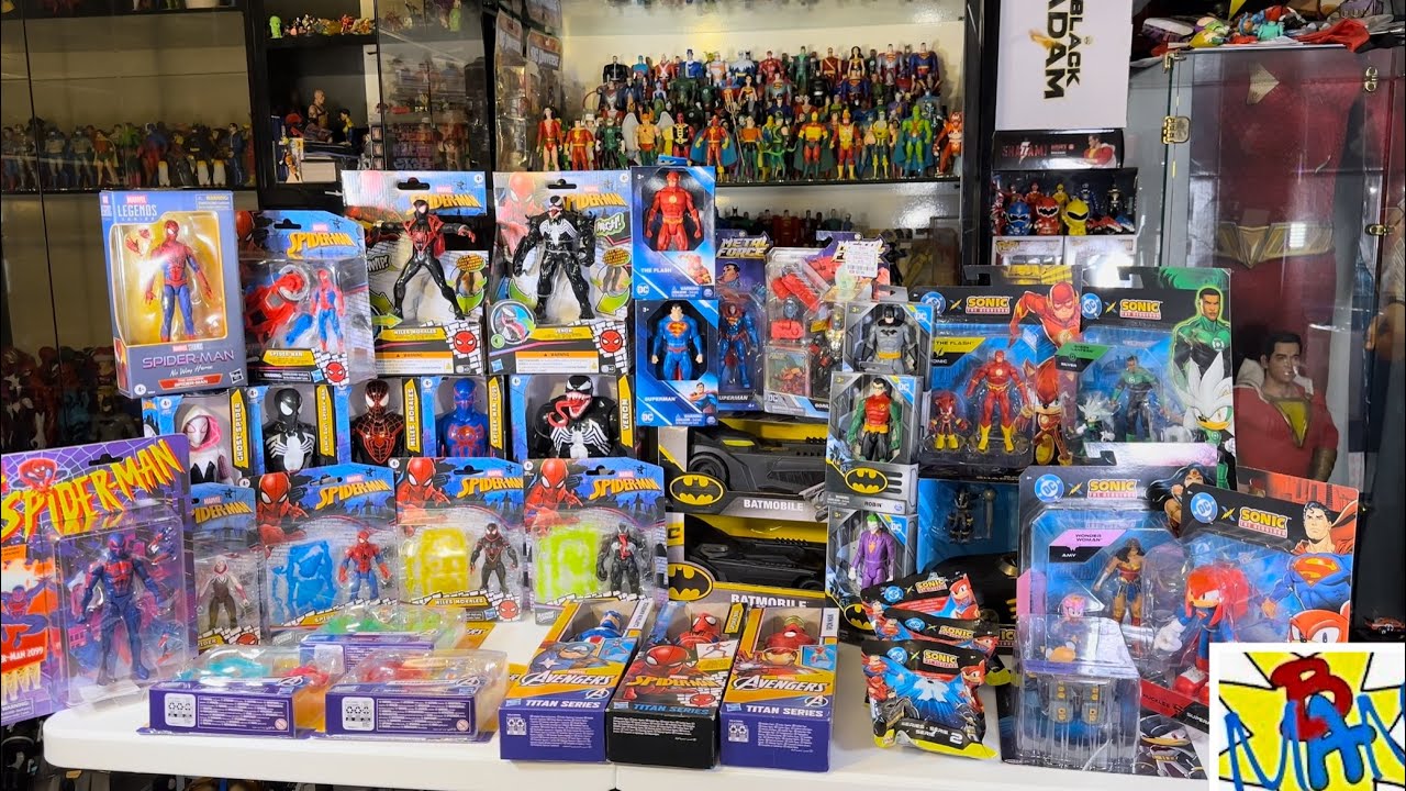 2026 Toy Haul Spider-Man Venom Avengers Titan Series ActionVerse DC x Sonic Batman Spin Master Metal