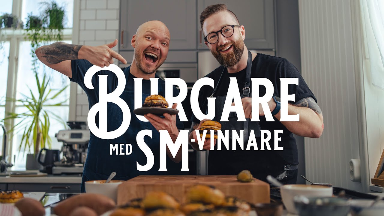 Smashade burgare med SM-Vinnaren Micke!