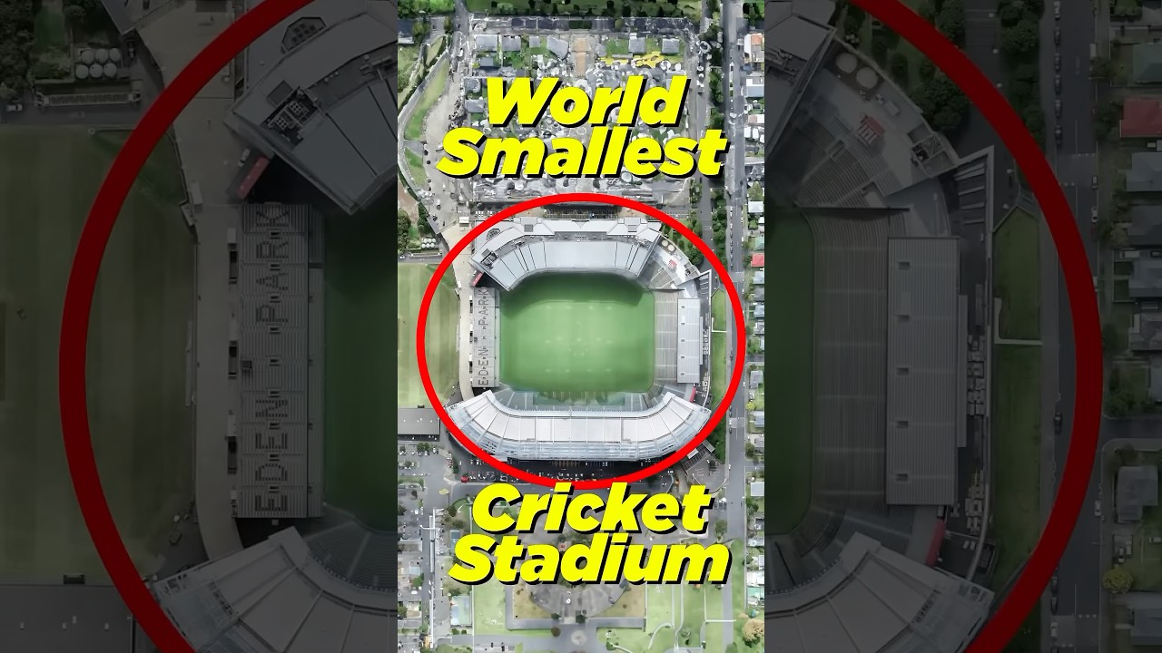 Самый маленький стадион для крикета в мире 😱🏟️ | Иден-Парк, Новая Зеландия #cricket #icc #bcci #c...