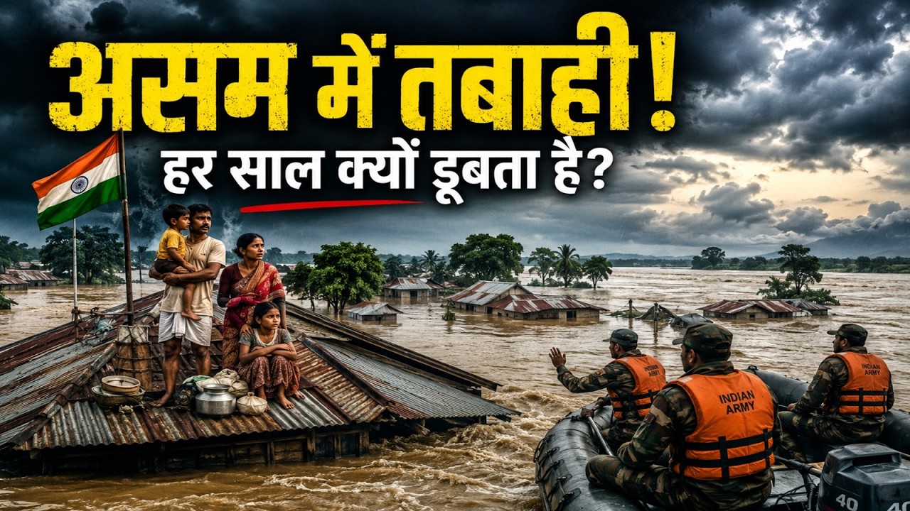 Assam Floods 2026 Explained | Why Assam Floods Every Year? Brahmaputra & Climate Change