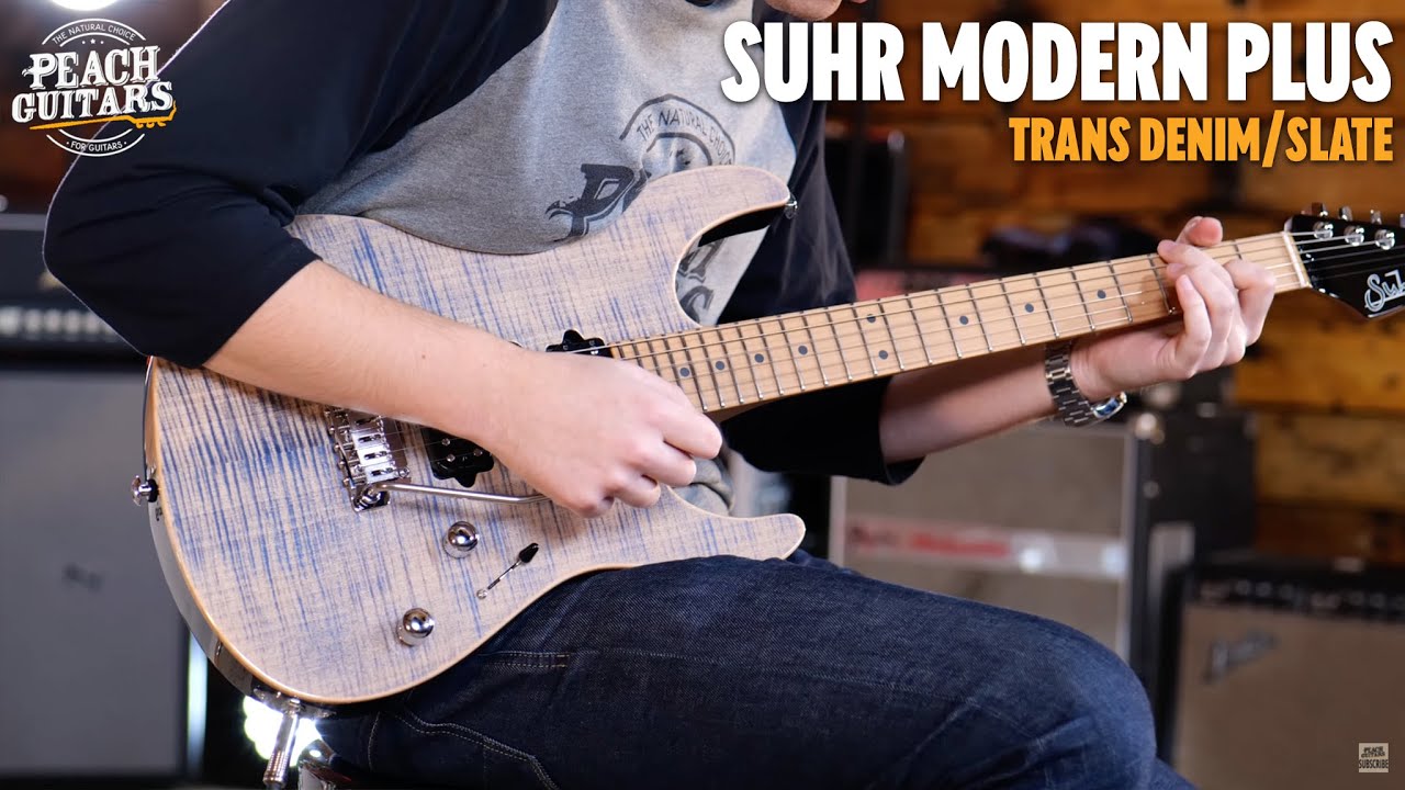 No Talking...Just Tones | Suhr Modern Plus Trans Blue Denim/Slate Maple