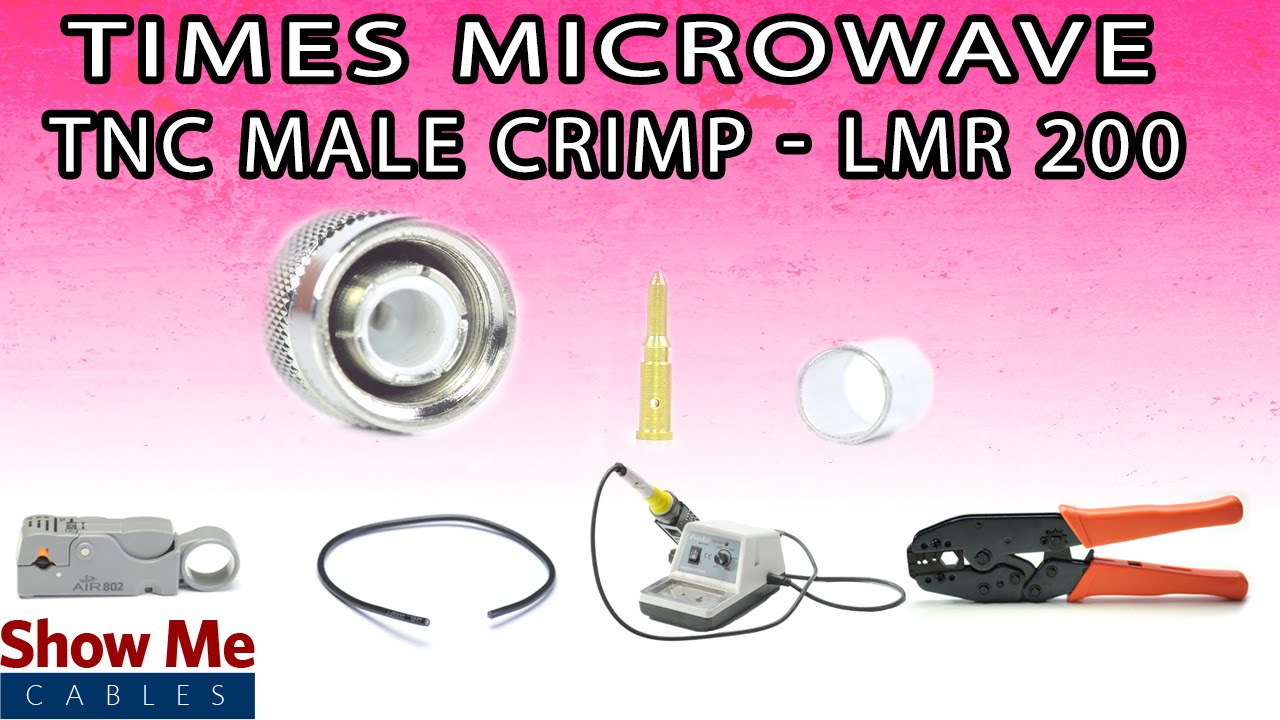 Times Microwave TNC Male Crimp For LMR-200 - Perfect For DIY Installs! #3832