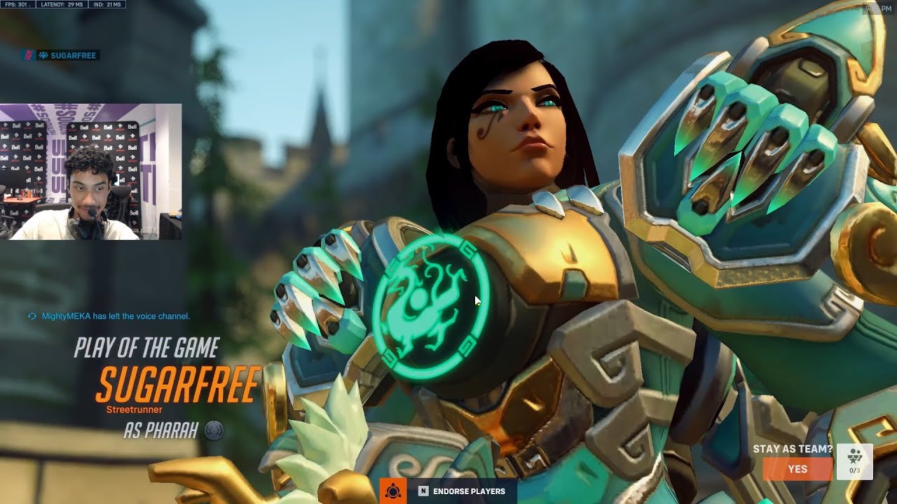 POTG! Sugarfree Insane Pharah Season 11 Top 500 Gameplay Overwatch 2