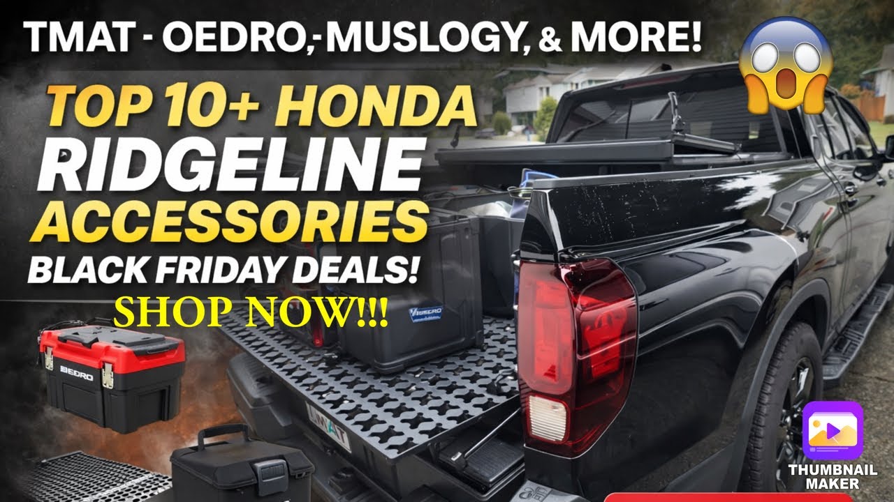 Незаменимые аксессуары! Топ-10+ аксессуаров для Honda Ridgeline! 2024-2026