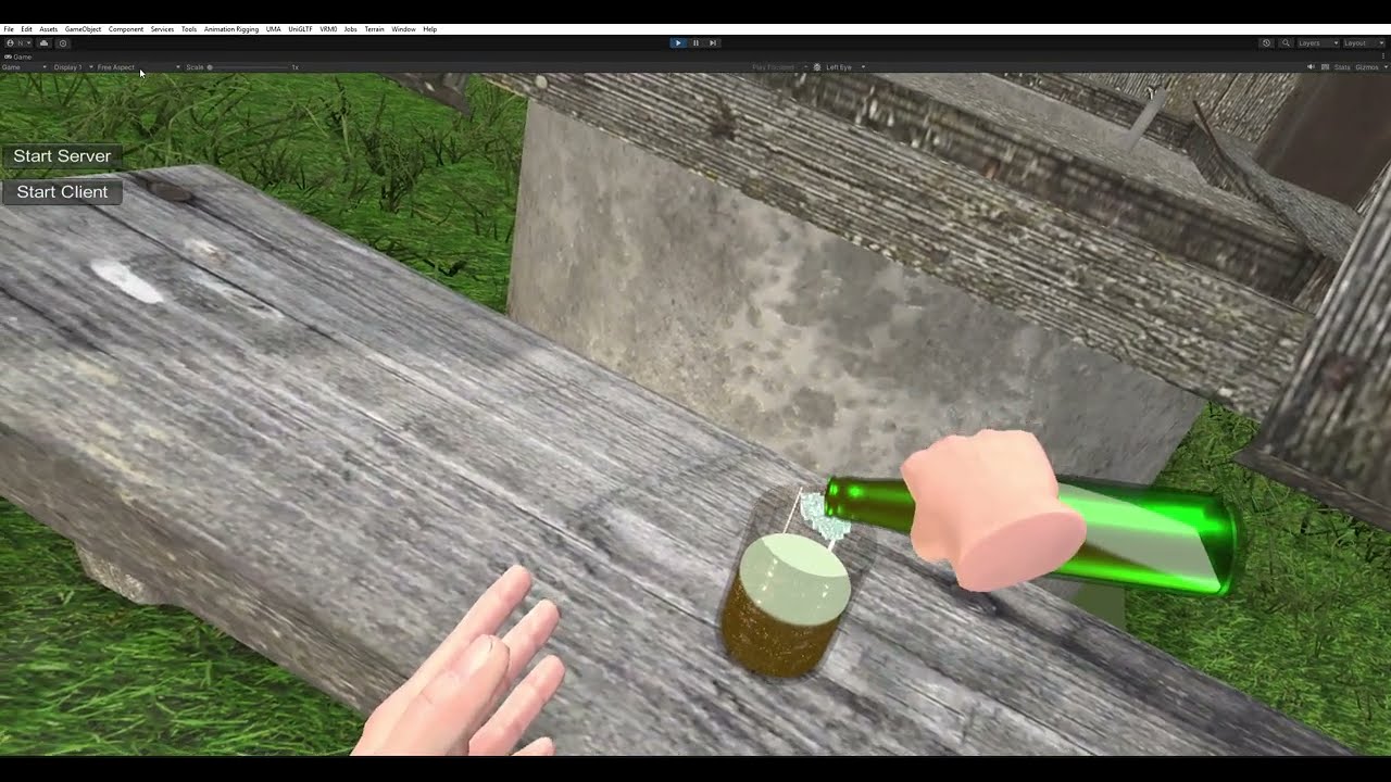 Working on the liquids, Cheers! 🍻Open World VR Game 