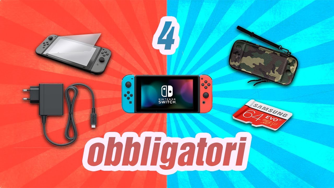 I 4 accessori indispensabili quando si compra una NINTENDO SWITCH