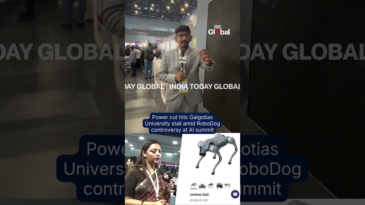 RoboDog Row Escalates As Galgotias University Stall Power Cut At AI Impact Summit