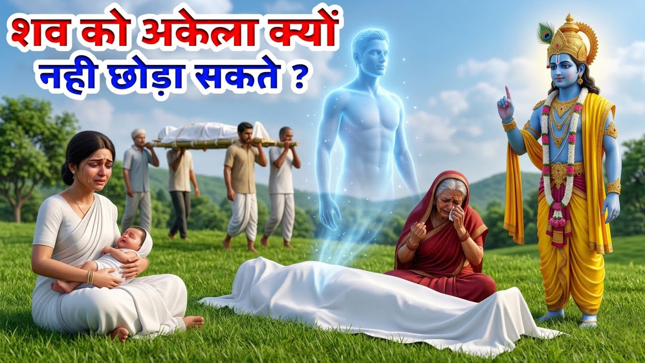 मृत्यु के बाद शव को अकेला क्यों नहीं छोड़ा जाता ? | Garud Puran Rahasya #garudpuran