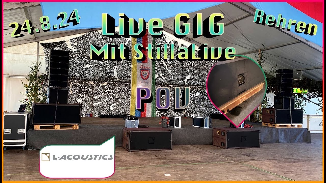 Live Band gig mit L-acoustics  Line Array ! Erntefest Rehren Part 1 Aufbau und Soundcheck! Pro Audio