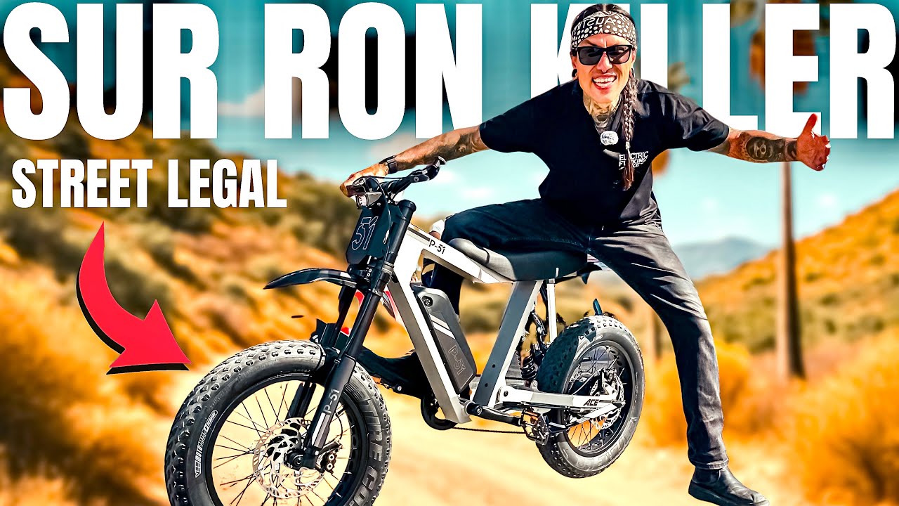 NEW P-51 Ace STREET LEGAL E-Bike – Sur Ron Killer? | HQ Tour + Group Ride