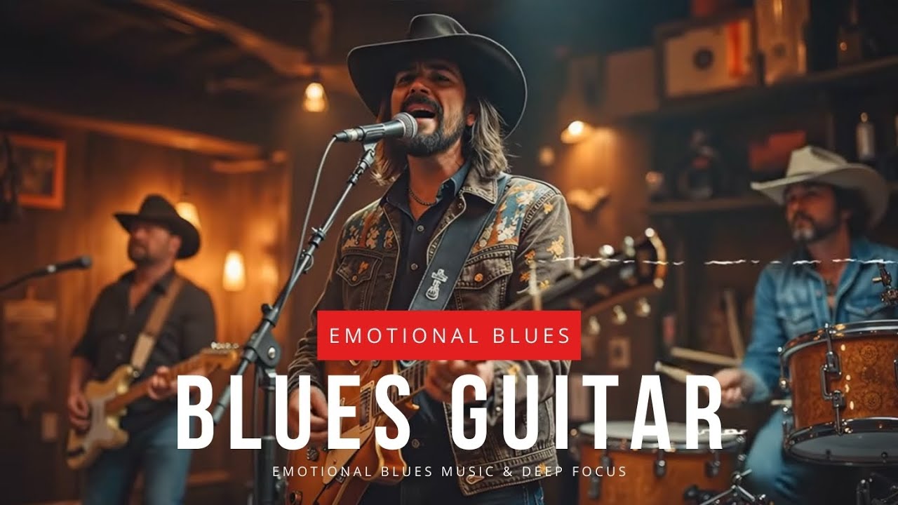 Slow Blues Guitar for Relaxation | Emotional Blues Music & Deep Focus
