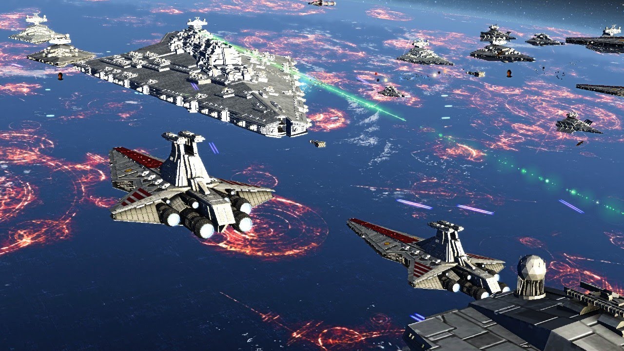 Epic Cinematic Space Battle - Star Wars: Empire At War Remake NPC Battle #6