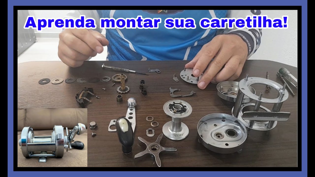 Aprenda a desmontar e montar carretilha de pesca Abu Garcia 6500