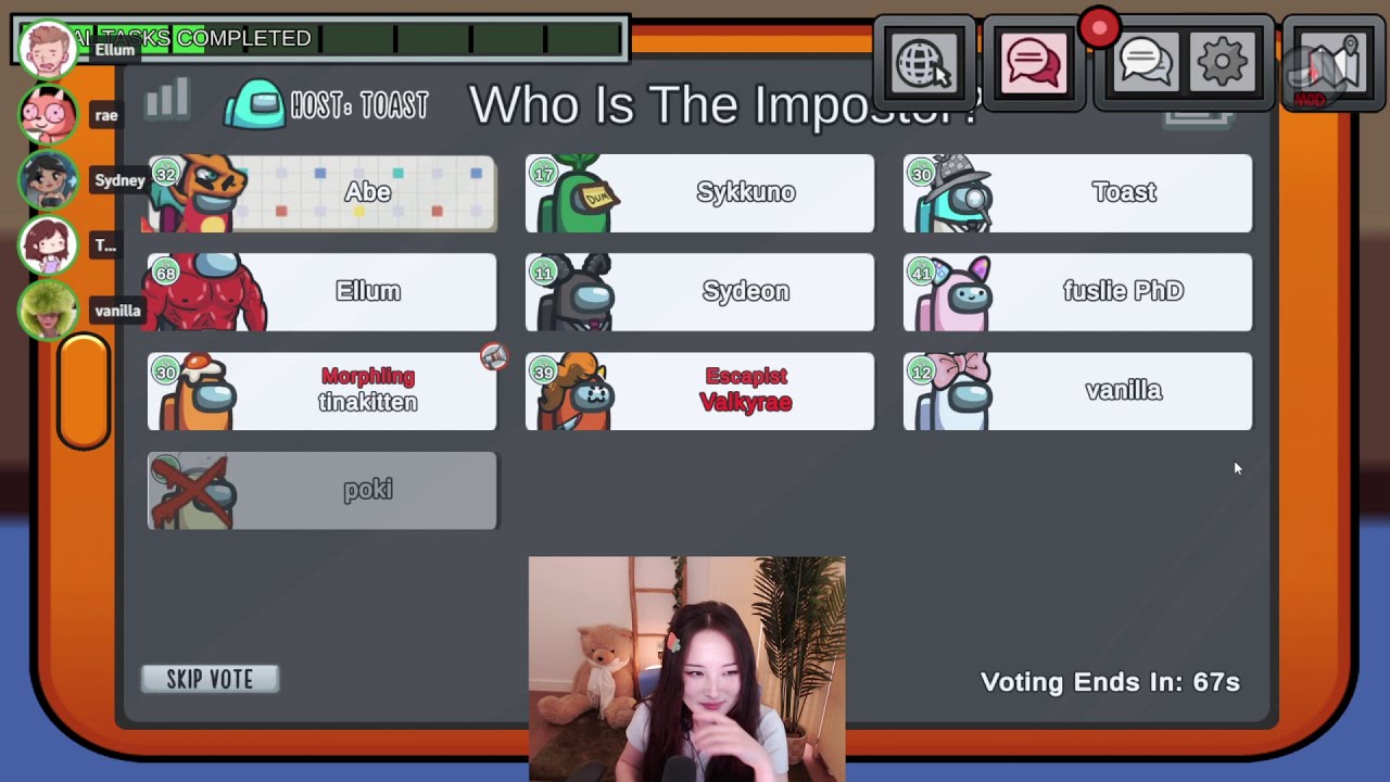 [8-3-25] TinaKitten - TOAST AMONG US LOBBY :))