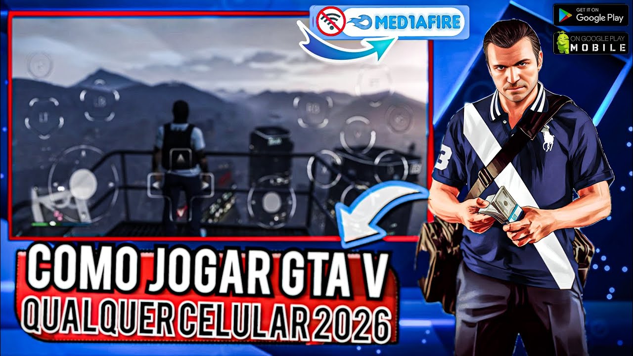 COMO BAIXAR GTA 5 NO CELULAR 2026 🤯 BAIXAR GTA 5 P/ ANDROID? COMO JOGAR GTA 5 NO CELULAR ATUALIZADO