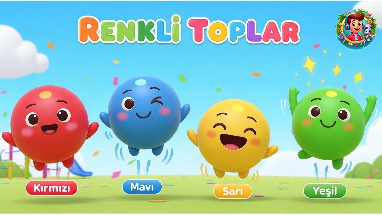 Renkli Toplar Zıplıyor 🎈| Eğitici &Ccedil;ocuk ve Bebek Şarkısı