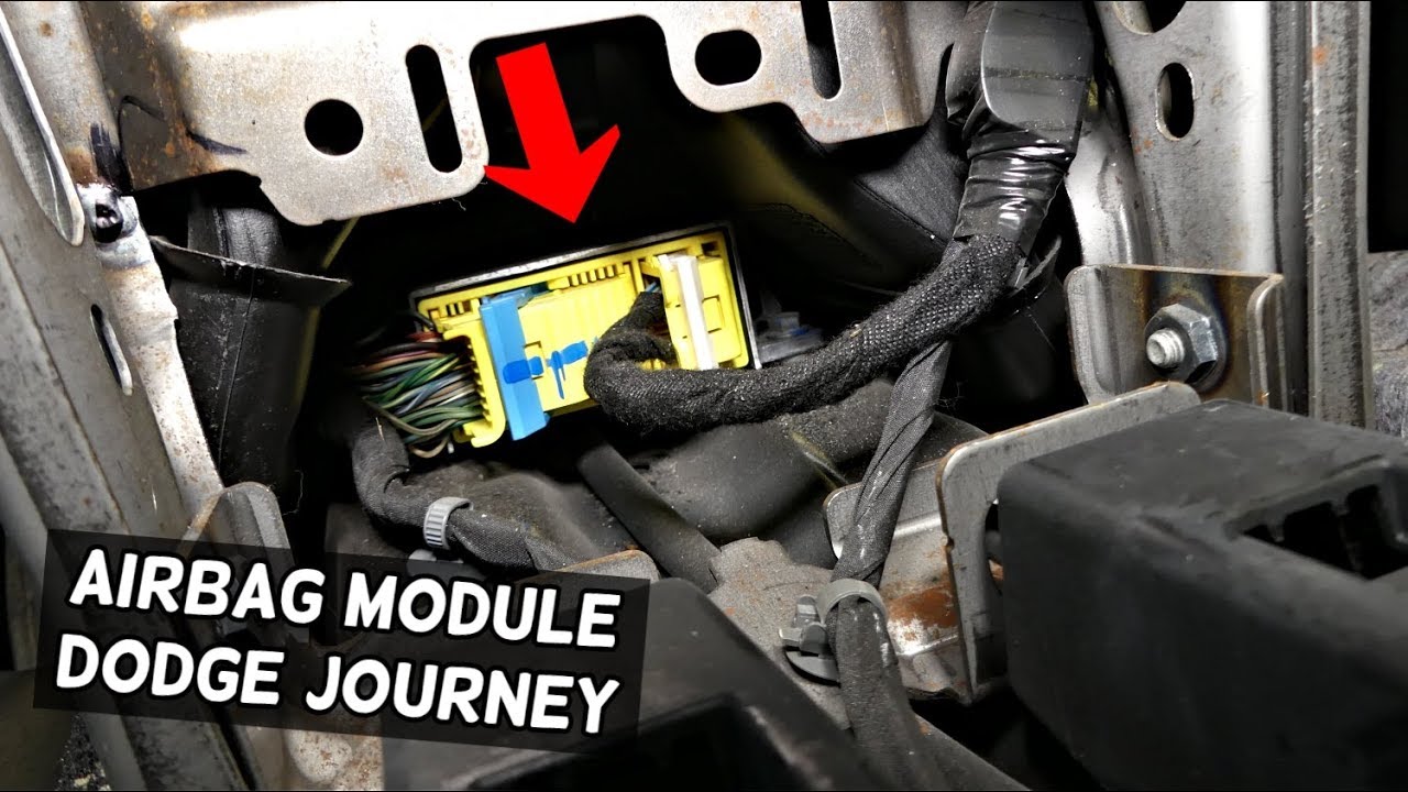 DODGE JOURNEY AIRBAG MODULE LOCATION REPLACEMENT. FIAT FREEMONT