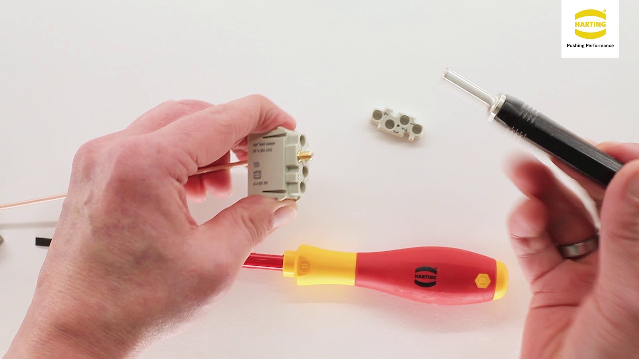 HARTING Han® Multi Module Female - Removal instruction