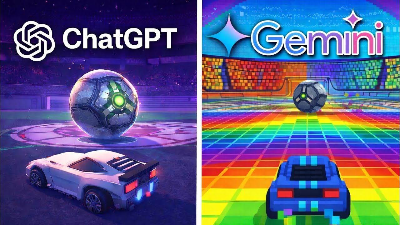 ChatGPT vs Gemini Makes Rocket League From Scratch