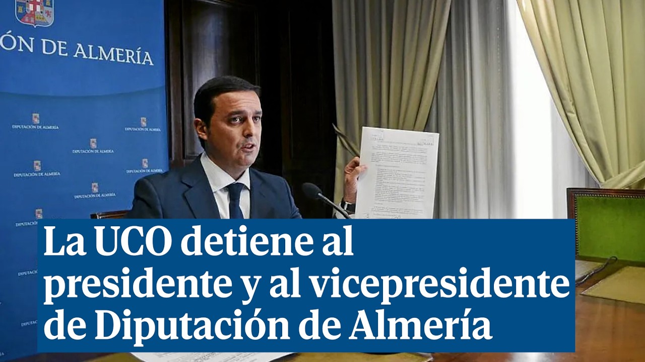 Presunta corrupción en la Diputación de Almería: detenidos el presidente y el vicepresidente