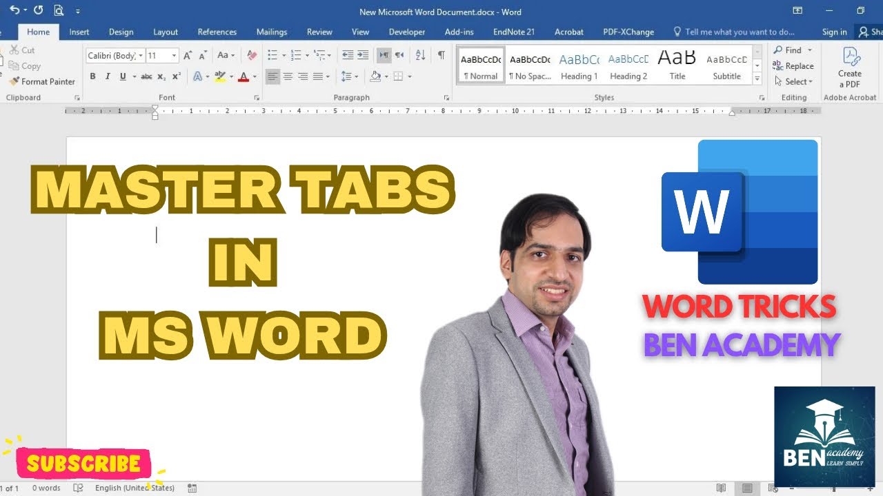 Using Tabs in MS Word | Left, Center, Right, Decimal & indentation Tabs Explained