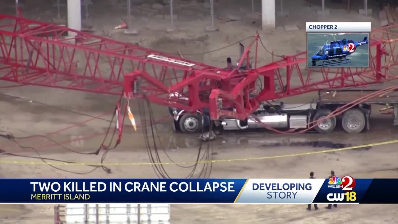 2 dead in crane collapse reported in Merritt Island, deputies say