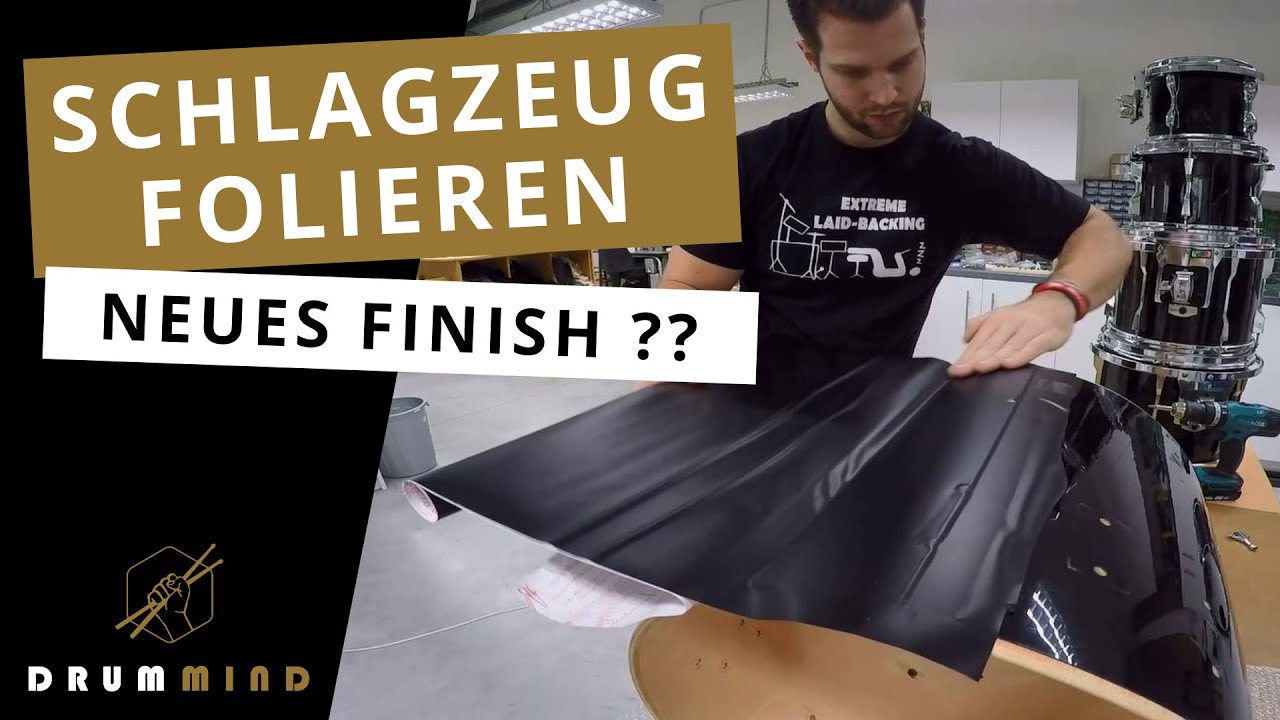 Schlagzeug folieren - So bekommt dein Set ein neues Finish