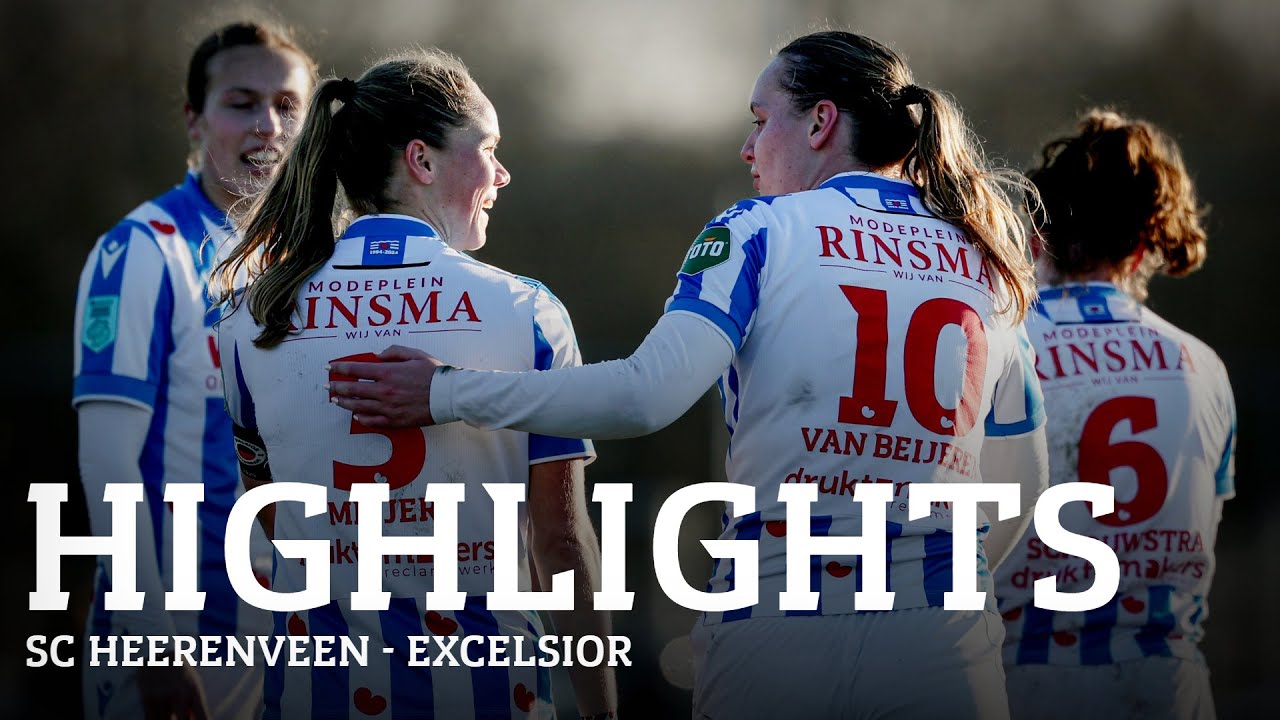 Overtuigende overwinning | Highlights sc Heerenveen Vrouwen - Excelsior Vrouwen