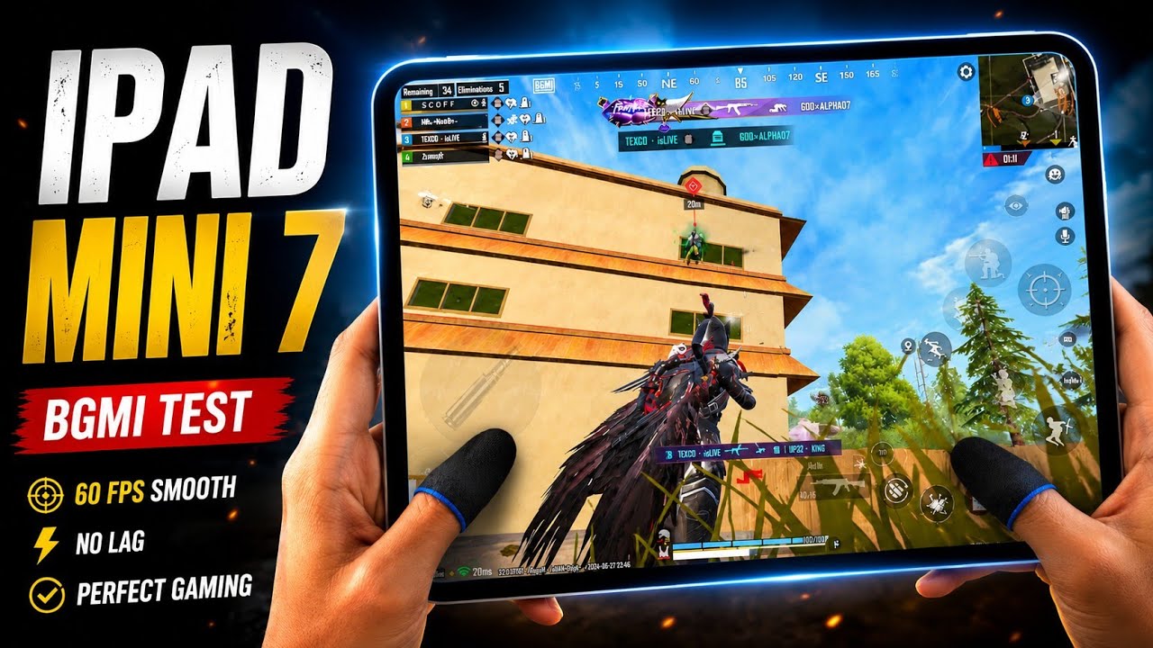 Ipad Mini 7 Bgmi Test 2026 🔥 Smooth+EXTREAM Graphics | New Update 4.5 Bgmi Test | Livik Test !!