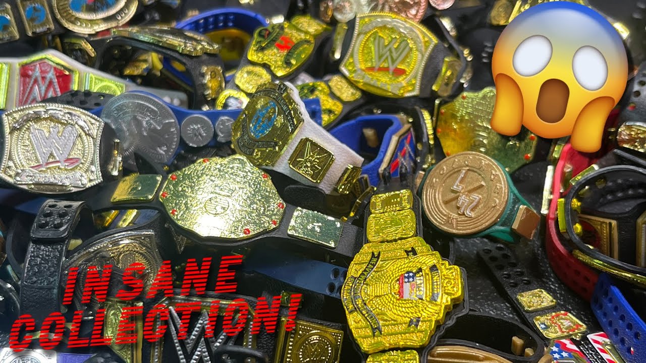 *MASSIVE* WWE ACTION FIGURE TITLE BELT COLLECTION 2023